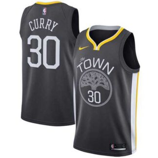 Men’s Nike Golden State Warriors #30 Stephen Curry Black NBA Swingman Statement Edition Jersey