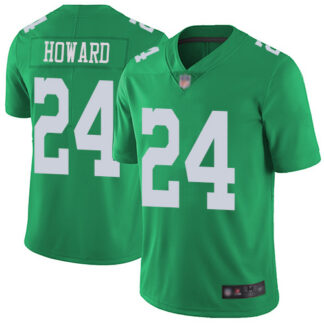 Nike Philadelphia Eagles #24 Jordan Howard Green Men’s Stitched NFL Limited Rush Jersey