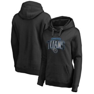 Women Tennessee Titans NFL Pro Line by Fanatics Branded Plus Size Arch Smoke Pullover Hoodie