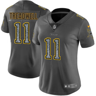 Nike Minnesota Vikings #11 Laquon Treadwell Gray Static Women’s Stitched NFL Vapor Untouchable Limited Jersey
