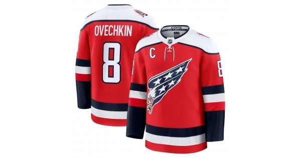 Alexander Ovechkin Washington Capitals Alternate Premium Player Jersey - Red - Image 2