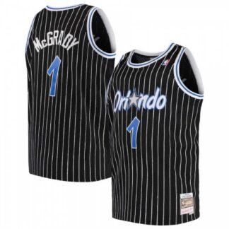 Men's Orlando Magic Tracy McGrady #1 Throwback Black 03-04 Hardwood Classics Jersey