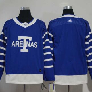 Toronto Maple Leafs Blank Blue 1918 Arenas Throwback Adidas Stitched Jersey