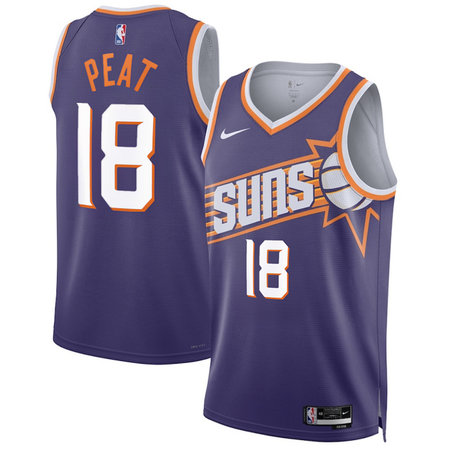 Men's Phoenix Suns #18 Koa Peat Purple 2026 Draft Icon Edition Jersey