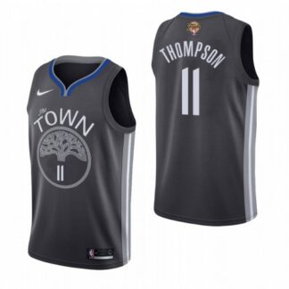 Nike Golden State Warriors #11 Klay Thompson Black Women’s 2022 NBA Finals Statement Edition Jersey Womens