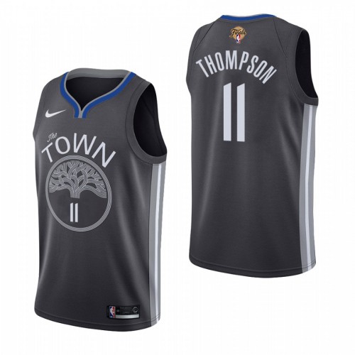 Nike Golden State Warriors #11 Klay Thompson Black Women’s 2022 NBA Finals Statement Edition Jersey Womens