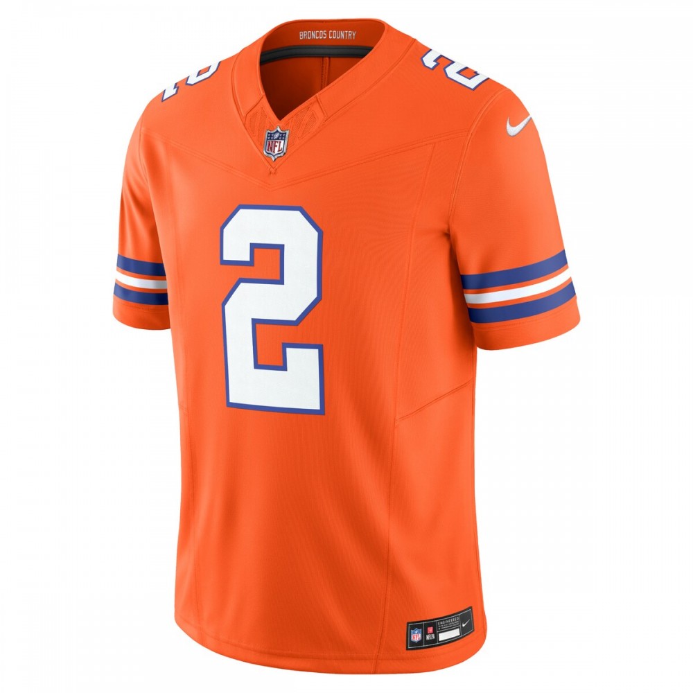 Patrick Surtain II Denver Broncos Nike Alternate Mile High Collection 1977 Throwback Vapor F.U.S.E. Limited Jersey... - Image 2