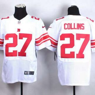 Men's New York Giants #27 Landon Collins Nike White Elite Jersey
