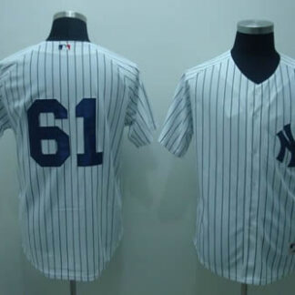 New York Yankees #61 Chan Ho Park white Jerseys