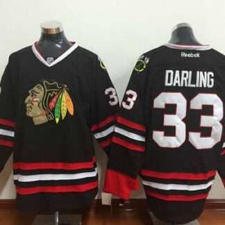 Men's Chicago Blackhawks #33 Scott Darling Black Jersey