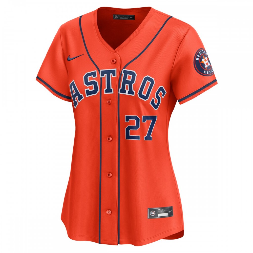 Jose Altuve Houston Astros Nike Women's Alternate Limited Player Jersey – Orange - Image 2