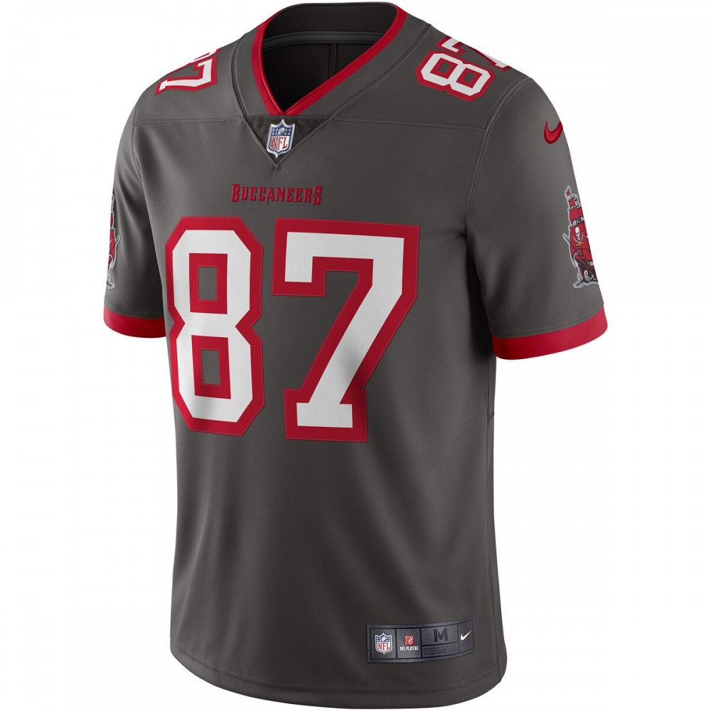 Rob Gronkowski Tampa Bay Buccaneers Nike Alternate Vapor Limited Jersey - Pewter - Image 2