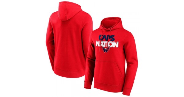 Washington Capitals Fanatics Branded Hometown Graphic Hoodie - Red - Image 2
