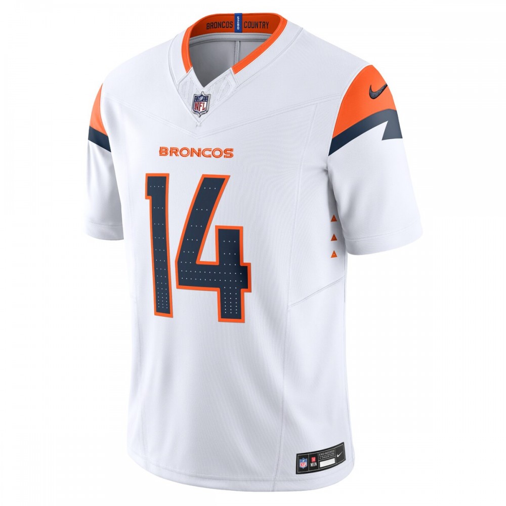 Courtland Sutton Denver Broncos Nike Mile High Collection Vapor F.U.S.E. Limited Jersey - White - Image 2