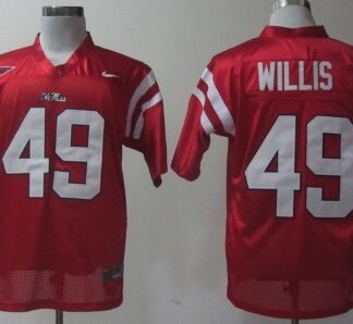 Ole Miss Rebels #49 Patrick Willis Red Jerseys