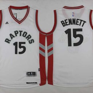 Toronto Raptors #15 Anthony Bennett White Stitched Jerseys