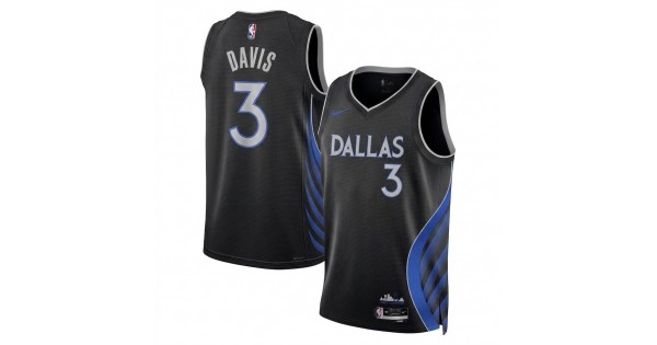 Anthony Davis Dallas Mavericks Nike Unisex 2025/26 Black Swingman Jersey - City Edition - Image 2