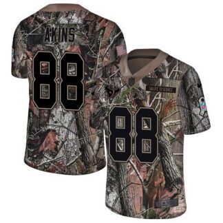 Nike Houston Texans #88 Jordan Akins Camo Men’s Stitched NFL Limited Rush Realtree Jersey