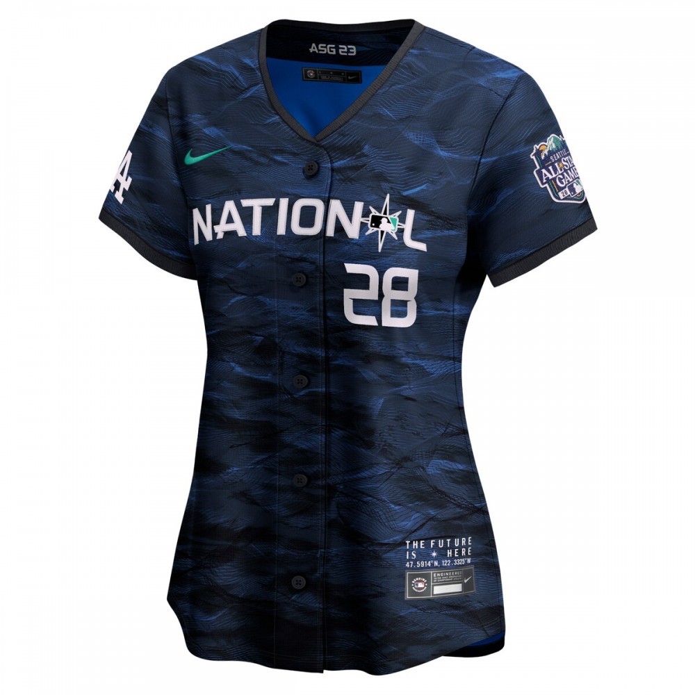 J.D. Martinez National League Nike Women's 2023 MLB All-Star Game Limited Player Jersey - Royal - Image 2