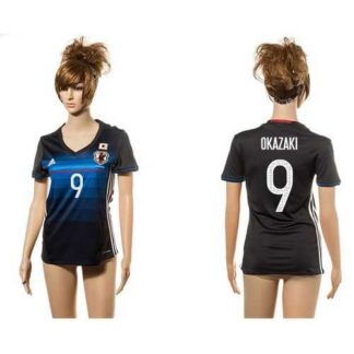 Women’s Japan #9 Okazaki Home Soccer Country Jersey