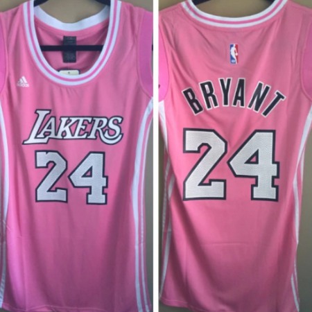 Toddlers Los Angeles Lakers #24 Kobe Bryant Pink Stitched Basketball Jersey 1ETD