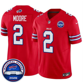 Youth Buffalo Bills #2 D.J. Moore Red 2026 Inaugural Season at Highmark Stadium Vapor F.U.S.E. Limited Jersey