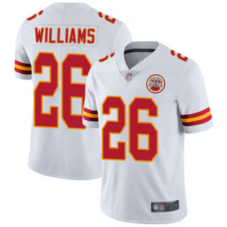 Nike Kansas City Chiefs #26 Damien Williams White Men’s Stitched NFL Vapor Untouchable Limited Jersey
