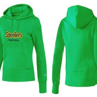 Nike Pittsburgh Steelers Team Logo Green Women Pullover Hoodies (4)