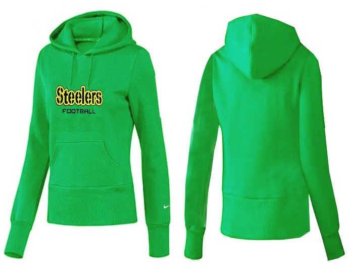Nike Pittsburgh Steelers Team Logo Green Women Pullover Hoodies (4)