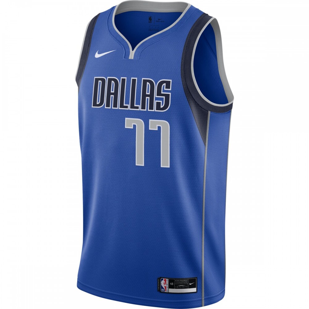 Luka Doncic Dallas Mavericks Nike 2020/21 Swingman Jersey Royal - Icon Edition - Image 2