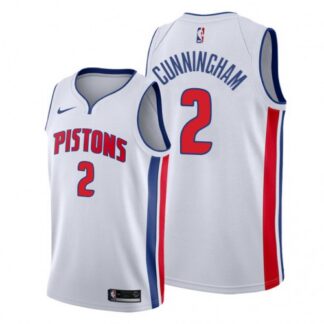 Detroit Detroit Pistons #2 Cade Cunningham Women’s White Jersey 2021 NB.1 Womens