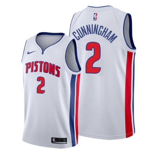 Detroit Detroit Pistons #2 Cade Cunningham Women’s White Jersey 2021 NB.1 Womens