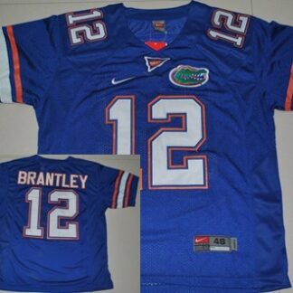 Florida Gators #12 John Brantley Blue NCAA Jerseys