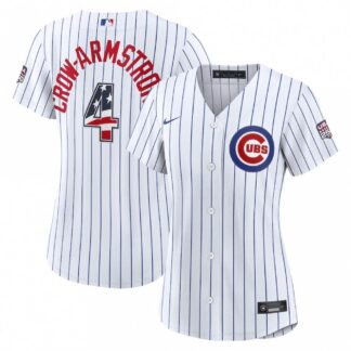 Pete Crow-Armstrong Chicago Cubs Nike Women's USA 250 Fourth of July Home Stadium Jersey - White