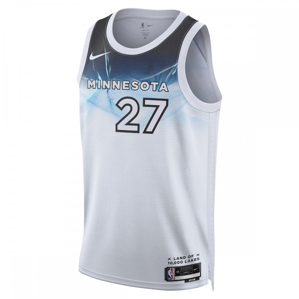 Rudy Gobert Minnesota Timberwolves Nike Unisex 2024/25 Swingman Player Jersey - City Edition - White - Image 2
