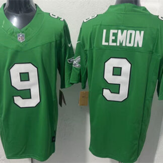 Men's Philadelphia Eagles #9 Makai Lemon Green 2026 F.U.S.E. Draft Vapor Untouchable Limited Stitched Football Jersey