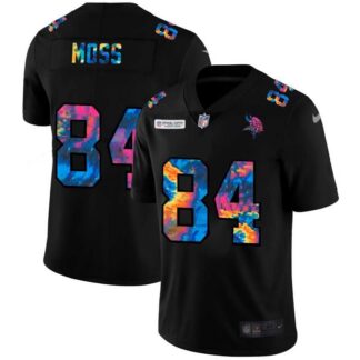 Nike Vikings 84 Randy Moss Black Vapor Untouchable Fashion Limited Jersey yhua