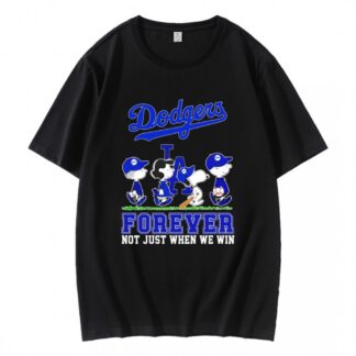 Los Angeles Dodgers Snoopy Forever Not Just When We Win T-Shirt