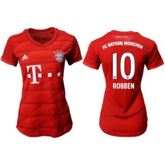 Women’s Bayern Munchen #10 Robben Home Soccer Club Jersey