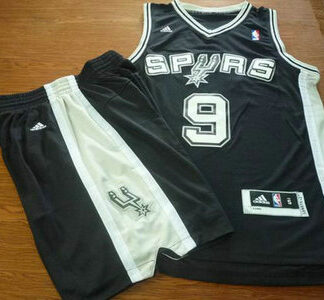 San Antonio Spurs 9 Tony Parker Latin Nights black Basketball Suit