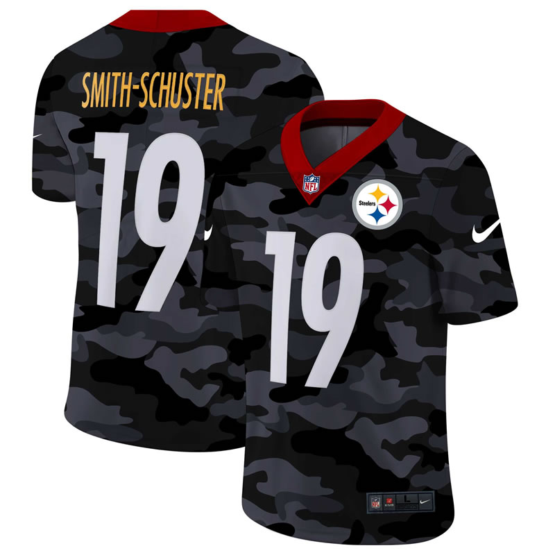 Nike Pittsburgh Steelers 19 Smith-schuster 2020 Camo Salute to Service Limited Jersey zhua