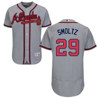 Atlanta Braves #29 John Smoltz Gray Flexbase Stitched Jersey DingZhi