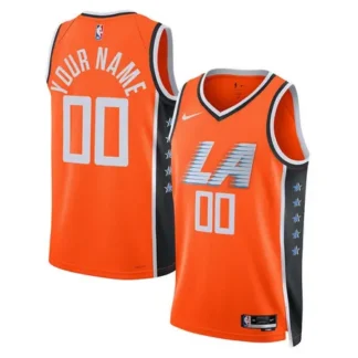 Women's LA Clippers Nike Orange 2025/26 City Edition Swingman Custom Jersey