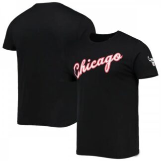 Men's Chicago Bulls Black Basketball T-Shirt I3J0