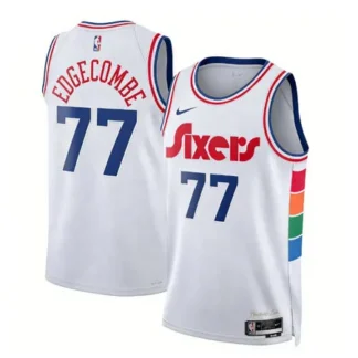 Women's Philadelphia 76ers #77 V. J. Edgecombe Nike White 2024/25 Swingman City Edition Jersey