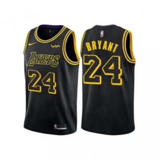 Men's Los Angeles Lakers #24 Kobe Bryant Black Stitched NBA Jersey 6Q7O