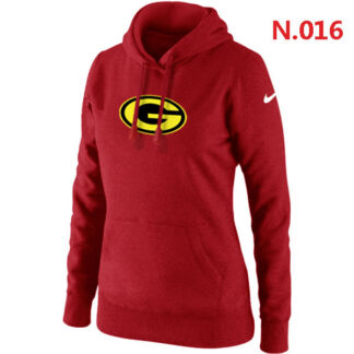 Nike Green Bay Packers Team Logo Womens Pullover Hoodies