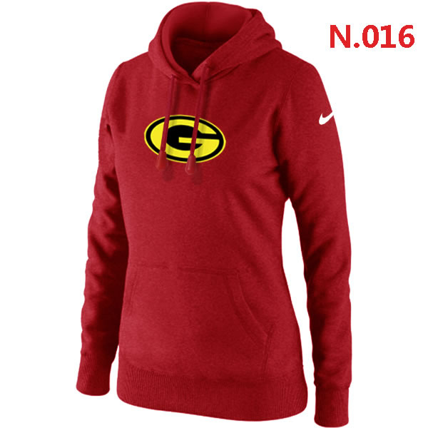 Nike Green Bay Packers Team Logo Womens Pullover Hoodies