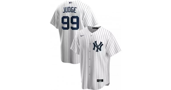 Men's New York Yankees Aaron Judge #99 Nike White Home 2020 Jersey - Image 2