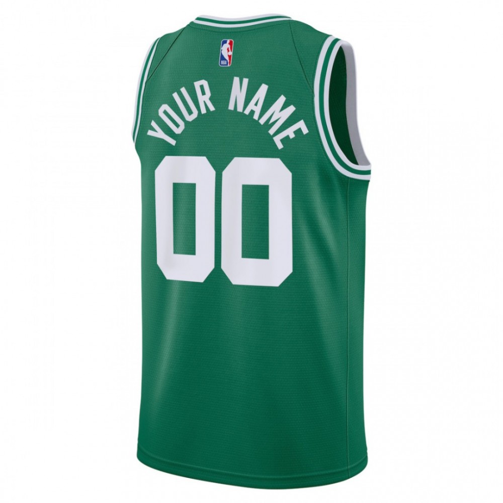 Boston Celtics Nike Youth Swingman Custom Jersey Kelly Green - Icon Edition - Image 2